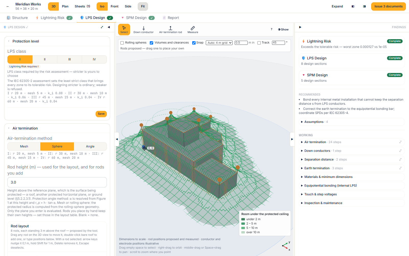 The LPS design and protected-volume view on Meridian Works.